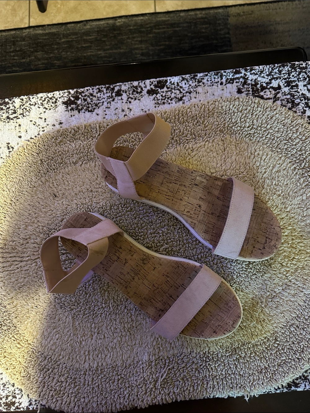 Women’s Ankle-Strap Sandals in Light Pink — Comfortable Summer Flats